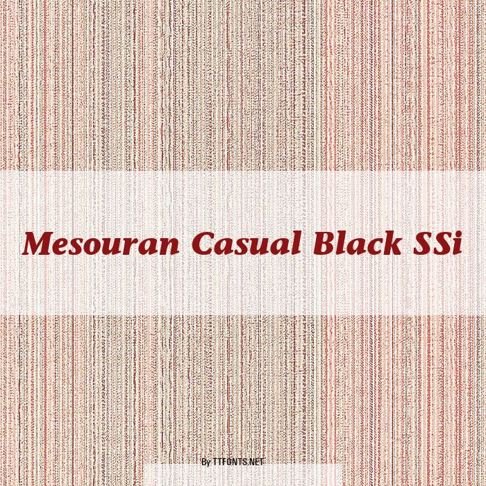 Mesouran Casual Black SSi example
